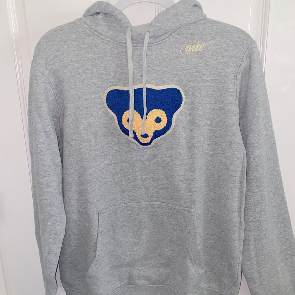 Men's Chicago Cubs Nike Royal Cooperstown Collection Logo Club Pullover Hoodie